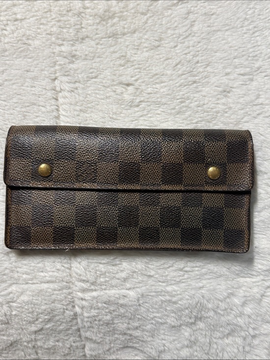 Louis Vuitton Handbags - Vintage Louis Vuitton Damier Ebene Portefeuille Long Wallet